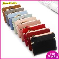 JIYAN2866 Zipper Folding Mini Clutch Small Hasp Womens Wallet Card Holder Coin Purse Short Purse