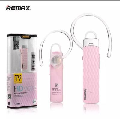 รุ่นขายดีสุดๆ ใช้งานดีมาก หูฟังบลูทูธ REMAX RB-T9 มีให้เลือก 3 สี : สีดำ / สีขาว / สีชมพู [ของแท้ 100%] ใช้ได้กับมือถือทุกรุ่นทุกยี่ห้อ Bluetooth HD