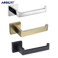 Matte Black Toilet Paper Holder Wall Mount Tissue Roll Hanger 304 Stainless Steel Bathroom Accessories Brushed Gold Toilet Roll Holders