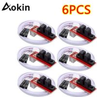 【100%-New】 Mongo MALL Aokin 6PCS 3D ชิ้นส่วนเครื่องพิมพ์ Endstop Control Limit Optical Switch สำหรับ RAMPS 1.4พร้อม Cable