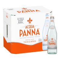 (3 ลัง = 36 ขวด) Acqua Panna Natural Mineral Water 750 ml glass น้ำแร่ธรรมชาติ อควาปานน่า ขวดแก้ว ขนาด 750 ml