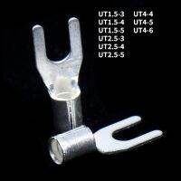 【YF】㍿  100PCS UT-1.5/ 2.5/4 Non-Insulated Fork U-Type Plated Terminals Assortment Cable Wire Crimp