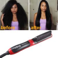 ☃☞♛ Men Beard Straightener Ceramic Hair Straighteners Multifunctional Hair Brush Curling Iron Straightening Comb Quick Hair Styler