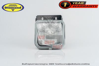 ไฟตัดหมอกในกันชน อีซูซุ ทีเอฟอาร์ ดราก้อน ปี 1999-2001 เลนส์แก้ว หลอด12V  ISUZU DRAGON TFR ตราเพชร ไดมอนด์ Diamond