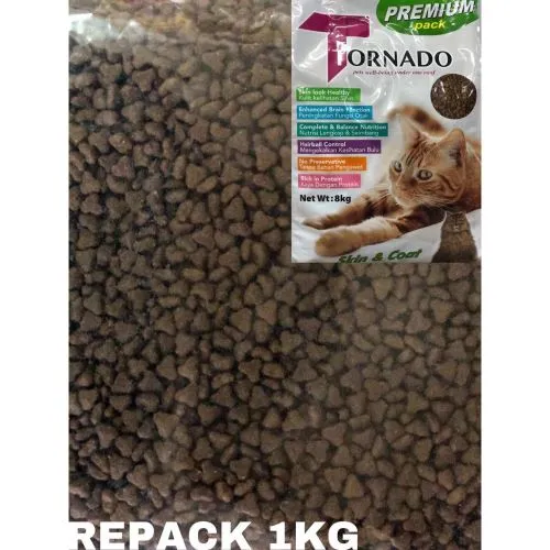 Tornado Cat Food (Skin and Coat) REPACK 1KG Lazada