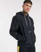 Nike taped swoosh outlet popover jacket