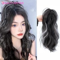 Synthetic Short Curly Claw Ponytail Clip In Hair Extension Black Brown Pony Tail Clip In Hair Tail Natural False Hairpiece Wig  Hair Extensions  Pads