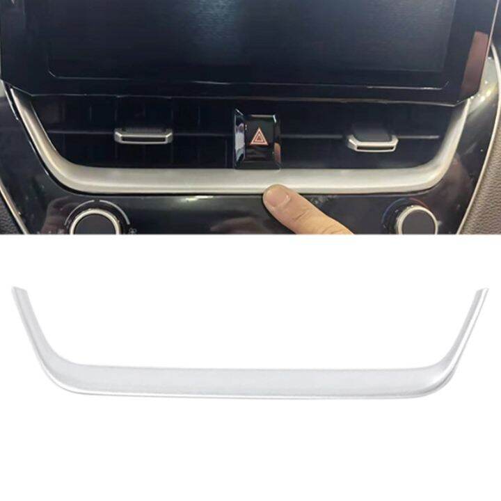 center-console-dashboard-navigation-air-vent-frame-cover-trim-for-toyota-corolla-cross-2021-2022