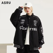 ASRV Stylish vintage biker suit baseball uniform jacket
