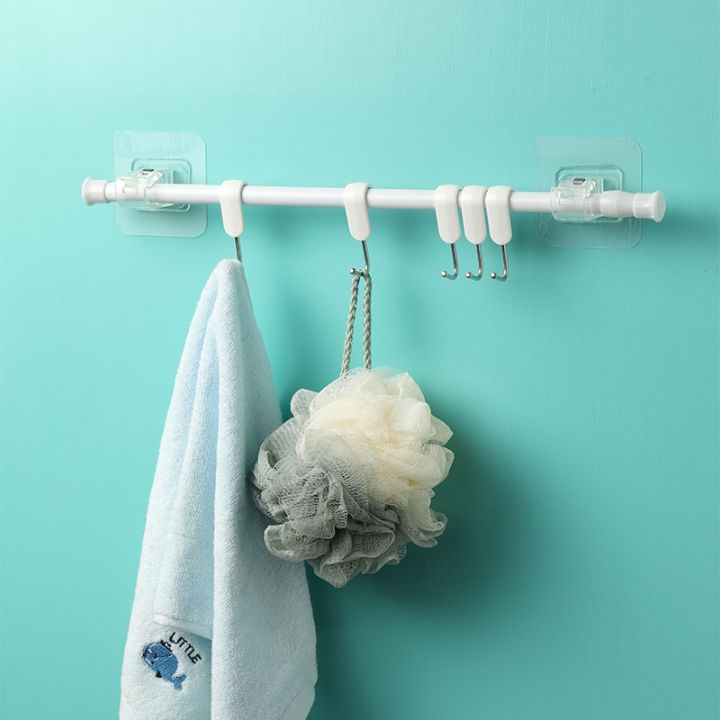 homemart-shop-ตะขอยึดราวม่าน-แบบมีกาวในตัว-ห้องครัวและห้องน้ำที่ยึดราวม่านอาบน้ำ-ราวแขวนผ้าเช็ดตัว