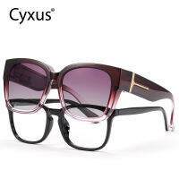 [ใหม่] Cyxus Polarized แว่นตากันแดดแบบครอบรอบ Fit Over Light แว่นตาสำหรับผู้หญิงผู้ชาย TR90 กรอบสายตาสั้นสายตายาวตามอายุขับรถเดินทาง Shades  1120