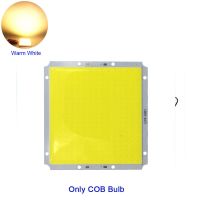 ไฟโคมไฟ COB พลิก12V DIY พร้อมชิปหรี่สำหรับ LED หรี่แสงได้100มม. สีขาวกลางแจ้งแอลอีดีเย็นตารางอบอุ่น50W หลอดไฟแสงขาว