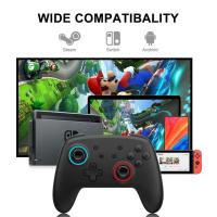 -axis Game Machine Battery Powered 7-color Lights Portable Retro Game Stick Motors Gamepad Charging