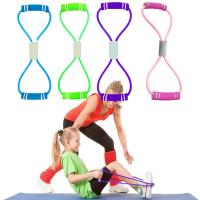 8-Word Type Exercise Rubber Resistance Band Household Elastic Neck Back Stretcher Belt Fitness Magic Yoga H5Z9