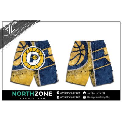 NBA Indiana Pacers Full Sublimation Short with two sided pockets (SHORT)