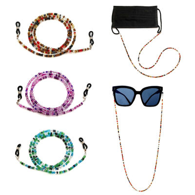 Fashionable Holder For Women Sunglasses Strap With Beads Womens Eyeglass Neck Chain Colorful Beaded Strap Bohemian Glasses Chain
