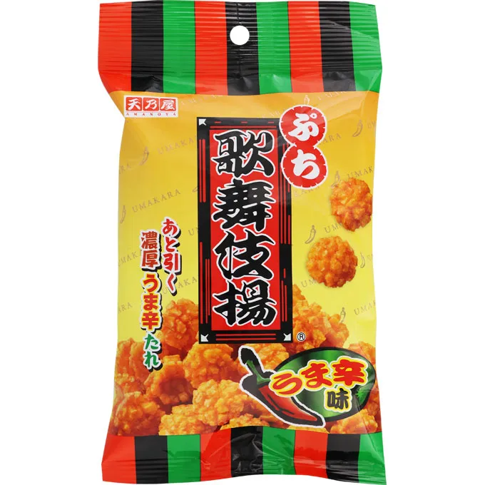 Amanoya Kabuki-age Puchi umami spicy 62g Small rice crackers Individual ...