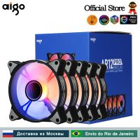 Aigo พัดลมเคสคอมพิวเตอร์ AR12PRO Ventoinha PC 120มม. พัดลม Rgb 4พินพัดลมทำความเย็น PWM ซีพียู3Pin5v ระบายอากาศ12ซม. ไม่จำกัดพื้นที่