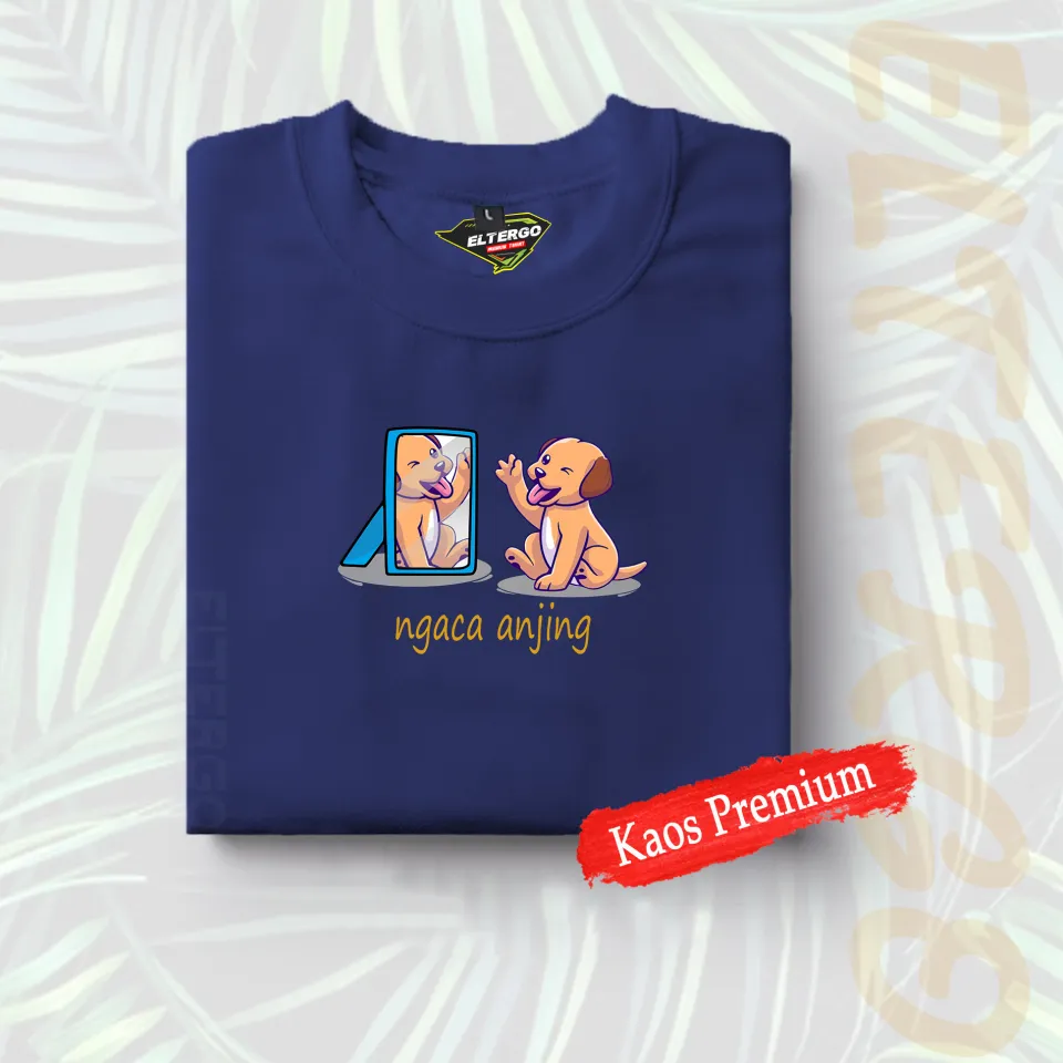 Eltergo Kaos Distro Anjing Ngaca Pria Dan Wanita Jumbo Warna Premium  Terbaru Murah Kekinian | Lazada Indonesia