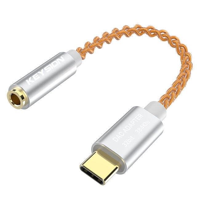 KEYSION HIFI DAC earphone Amplifier USB Type C to 3.5mm Headphone Jack ...