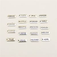 Ancient Silver Trust Hope Blessed Tag Charms For Jewelry Making Accessories Diy