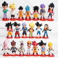 ฟิกเกอร์อะนิเมะ Goku ชุดละ20ชิ้นดราก้อนบอลของเล่นโมเดลอะนิเมะโกเทนคูสพลาสติก