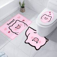 [COD] PAG Peg bathroom decoration waterproof floor stickers toilet non-slip self-adhesive cartoon