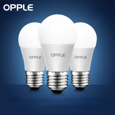 OPPLE หลอดไฟ LED 220V E27 โคมไฟบ้าน 3W 9W 220V 12W 14W สกรูปากสีขาวสีอุ่นสำหรับห้องนั่งเล่น YARD-dliqnzmdjasfg