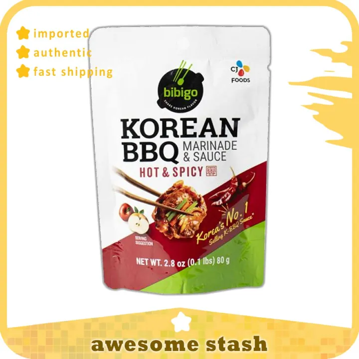 CJ Bibigo Korean Bbq Sauce Hot & Spicy 80g / Korea Lazada PH