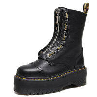 ดร. Martens รองเท้าบูทสำหรับผู้หญิง Sinclair Max ซิปมาร์ตินรองเท้าบูทหนังแท้ยางรองเท้าผู้หญิง