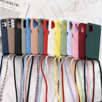 【Enjoy electronic】 Crossbody Necklace strap Lanyard Cord Soft phone case For HuaWei P20 P30 Lite P40 pro honor 8X 9X 10 Nova 8SE Y6 2019 back cover