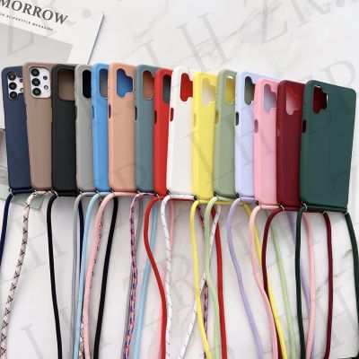 [LWF ร้อน] ✿ Crossbody สร้อยคอสายคล้องสายไฟโทรศัพท์นุ่มสำหรับ HuaWei P20 P30 Lite P40 Pro Honor 8X 9X 10 Nova 8SE Y6 2019ปกหลัง