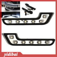 yidibai 2 x Bright 6LED Super White Car Driving Lamp FOG 12V DRL Daytime Running LIGHT