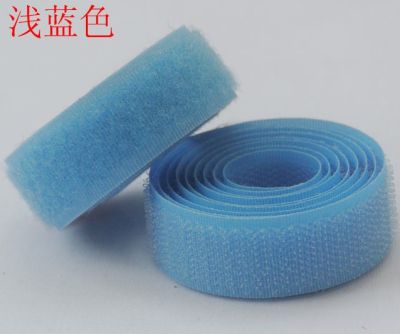 5mlot 2cm Hook &amp; Loop blue Adhesive Fastener Tape children clothes polyester tape diy accessories2183