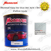 สีพ่นรถยนต์ 2K Morrison(มอริสัน) HONDA NH700M Alaba Ster Silver Met. ขนาด 1 ลิตร สอ