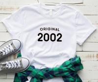 Original 2002 Gift Shirt Aesthetic Funny Cotton Tshirt 18Th Gildan