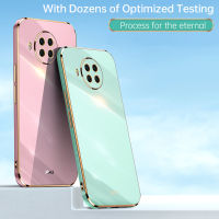 สำหรับ Xiaomi 10T Lite 10i Redmi หมายเหตุ9 Pro 5G Case,คริสตัลพอร์ซเลน6D ตรงด้านข้าง Electroplating TPU Soft Shell