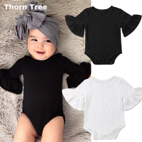 Thorn Tree น่ารักทารกแรกเกิดเด็กสาวดอกไม้เสื้อผ้า R omper J umpsuit ชุดผ้าฝ้าย sunsuit