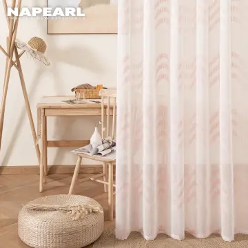 Striped Velcro Tab Top Waterproof Outdoor Curtains For Garage