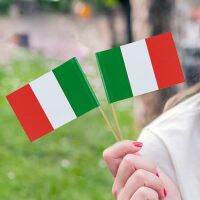 100Pcs Italy Toothpick Flag Vivid Bright Double-Sided Printing Banner Decoration for Birthday Party Decor Tool Mobile Accessories