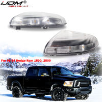 iJDM AmberWhite Side Mirror Marker Lamps For 2009-2014 Dodge Ram 1500, 2500 Front Side Mirror Turn Signal Light DRL 12V