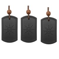 3X Volcanic Rocks Pendant Necklace Anti EMF Radiation Protection Pendant Energy Scalar Quantum Bio Science Negative Ions