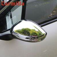 ฝาครอบสติกเกอร์ติดกระจกข้างป้องกันกระจกมองหลังรถโครเมี่ยมของ Carmilla สำหรับ Peugeot 2008 208 2014 2015 2016ชิ้นส่วน2017