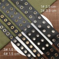 กว้าง1535มม. PU ผ้าเสื้อผ้าตาไก่ Grommet เทป Webbing เทป DIY สำหรับรองเท้าผ้าจัดส่งฟรี