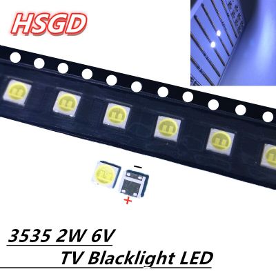 100pcs FOR LCD TV repair LG led TV backlight strip lights with light-emitting diode 3535 SMD LED beads 6V LG 2W Bulbs  LEDs HIDs