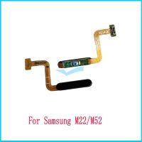 10pcs Original สําหรับ Samsung Galaxy M22 M23 M33 M52 M53 M32 5G Touch ID ลายนิ้วมือ เซนเซอร์ ปุ่มด้านข้าง Flex Cable