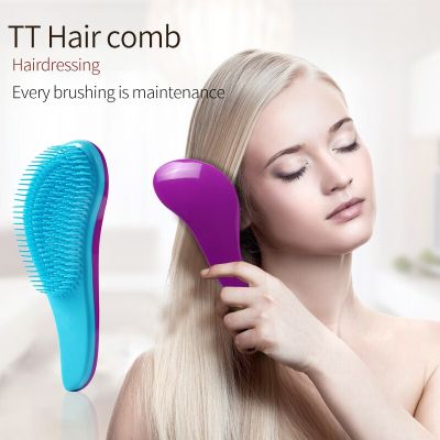 【CC】 5 Color New Detangling Hair Soft Massage Combs Hairbrush Styling Barber Accessories
