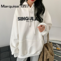 Marquise1997 เสื้อฮู้ด เสื้อแขนยาวอบอุ่น หลวมและสบาย ทันสมัย ชิค ทันสมัย วินเทจ WWY23000LJ 41Z231008