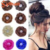 Curly Messy Hair Chignon Synthetic Elastic Rope Fake Bun Wig Clip In Extensions