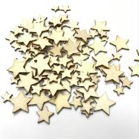 【YF】◕◑  100pcs/pack Star Wood Embellishments Cutout Flatback Scrapbooking for Cardmaking Wedding Decoration